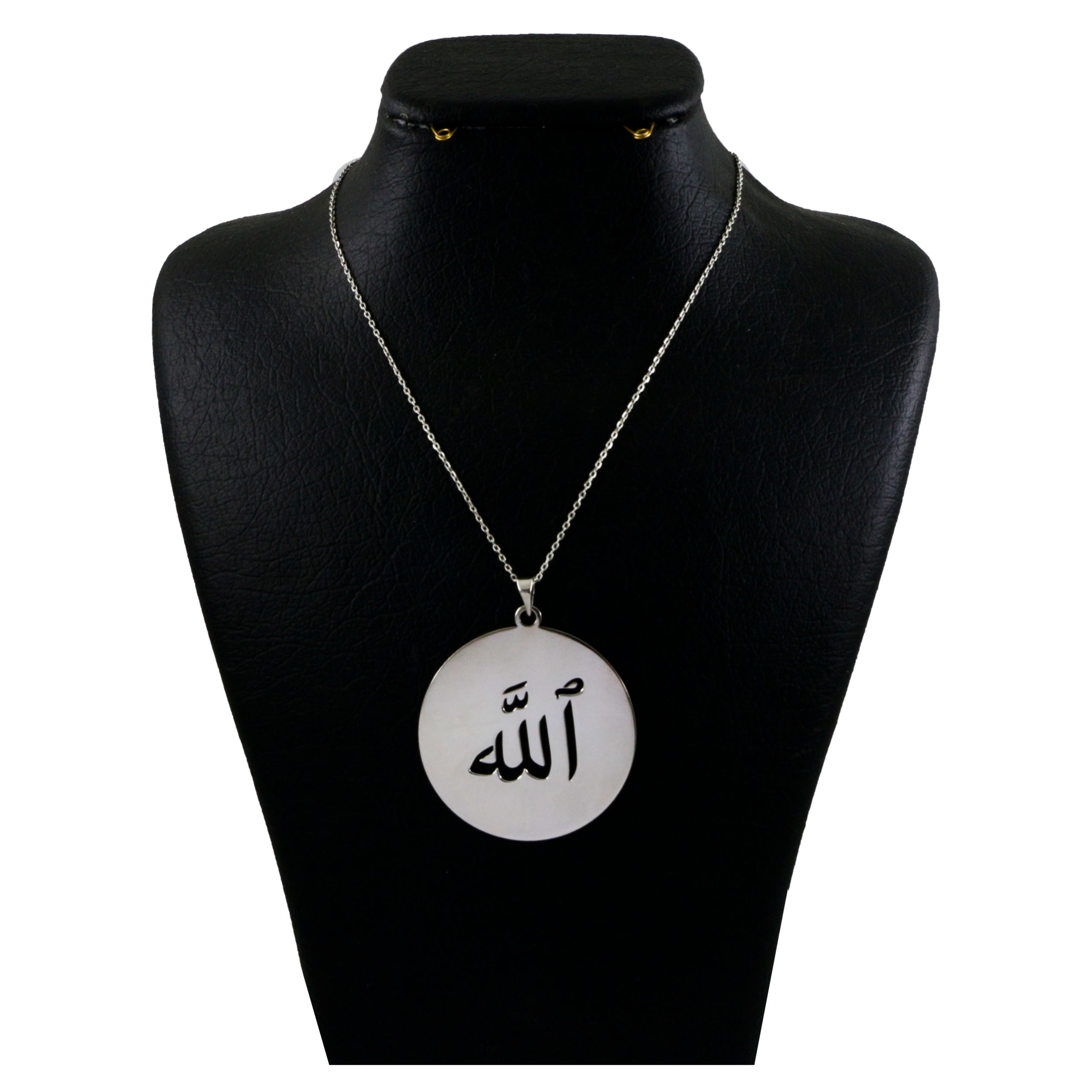 گردنبند نقره زنانه دلی جم طرح الله کد D 655