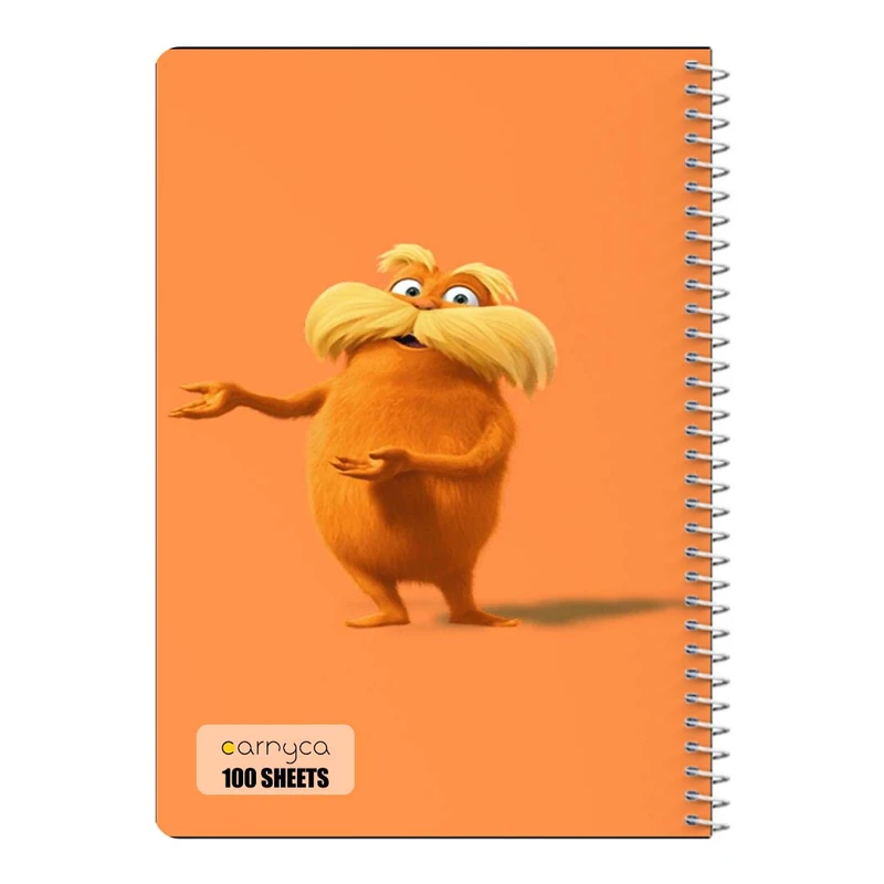 دفتر مشق 100 برگ سیمی کارنیکا طرح لوراکس The Lorax کد 82397
