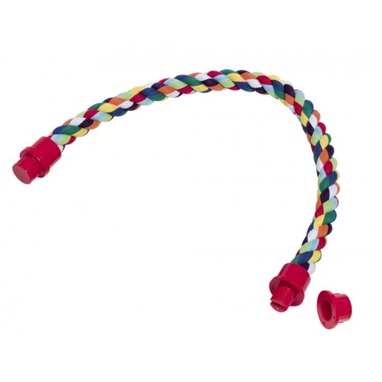 طناب قابل انعطاف طوطی سانان نوبی مدل Coloured Cotton سایز 72 سانتیمتر