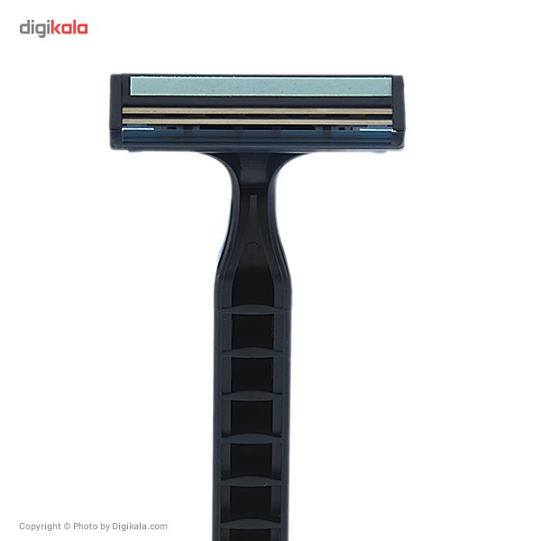 خود تراش 5 عددی سیلور مدل Rubber Grip Blue