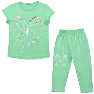 ست تی شرت و شلوارک دخترانه نیروان مدل 2100 -4