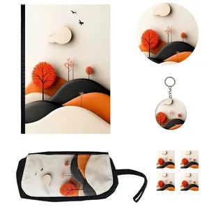 بسته لوازم تحریر مدل طبیعت مینیمال کد1 مجموعه 8 عددی