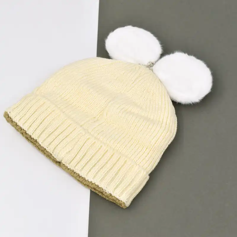 کلاه بافتنی بچگانه مدل پوپو کد 3884