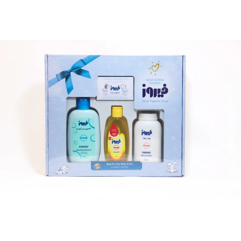 عکس شماره 2 : ست بهداشتی نوزاد فیروز کد 2022 مجموعه 4 عددی