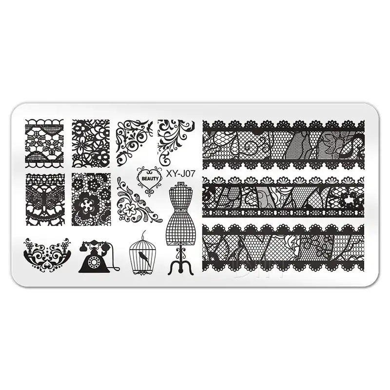 شابلون طراحی ناخن مدل XY-J07