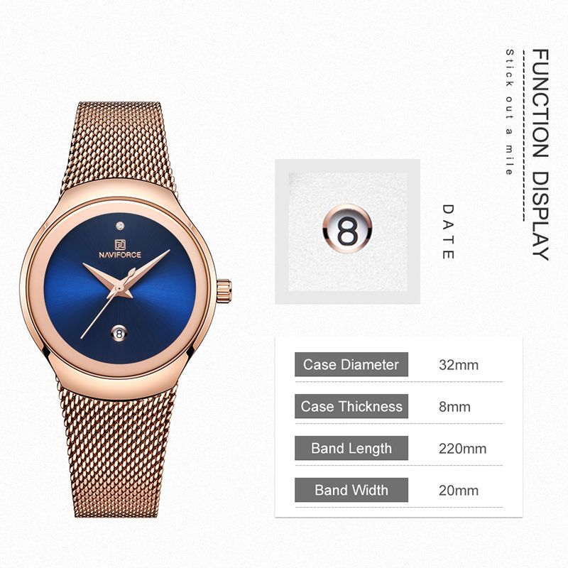 ساعت مچی عقربه ای زنانه نیوی فورس مدل NF5004 rgbe -  - 3