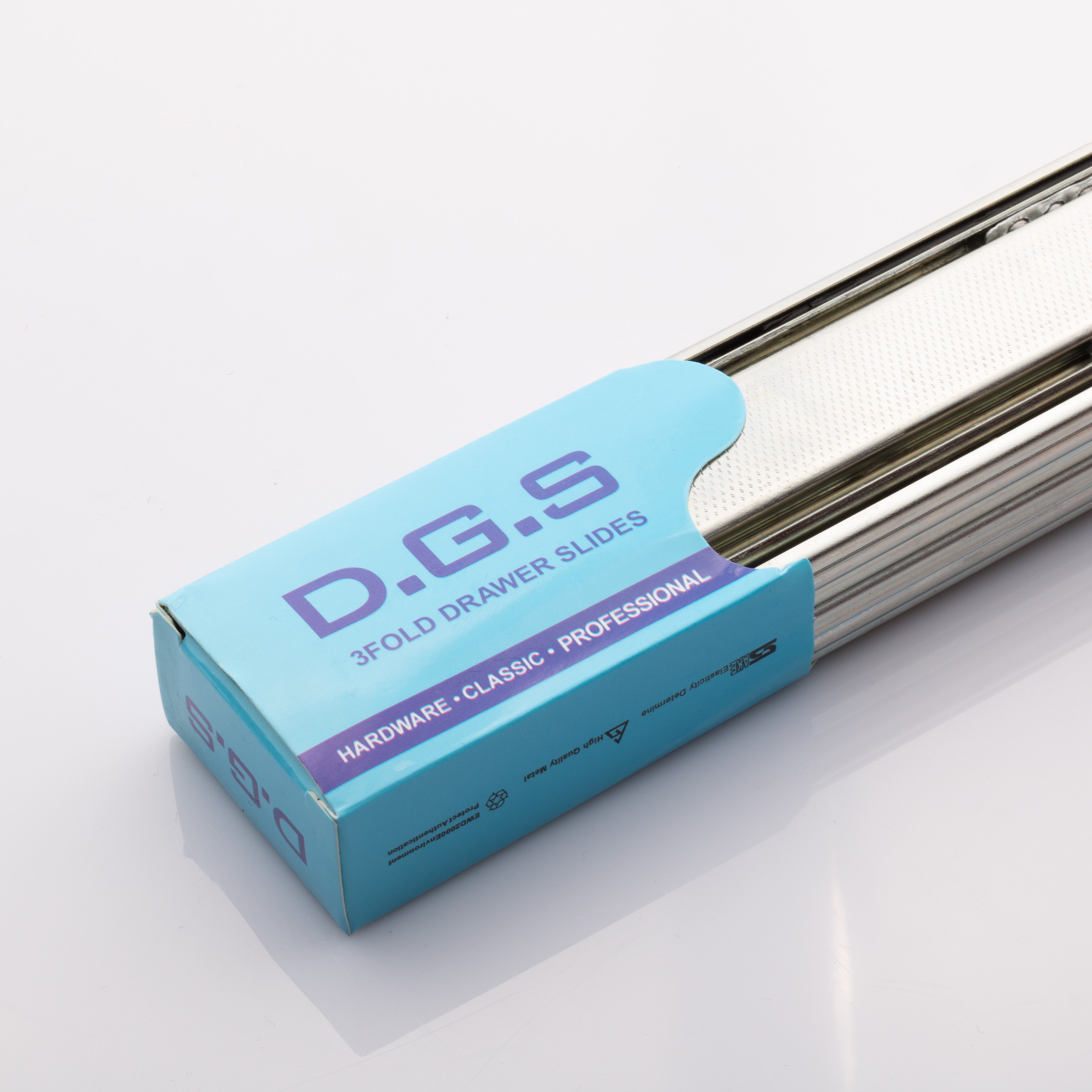 ریل کشو دی جی اس مدل ساچمه ای 35 سانتی متری بسته 10 عددی