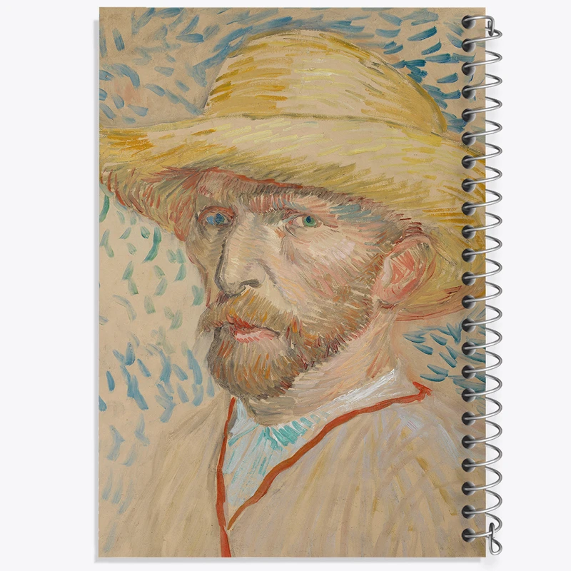 دفتر نقاشی 50 برگ خندالو طرح سلف پرتره ونسان ونگوگ (Van Gogh) کد 36811