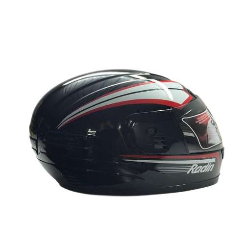 کلاه کاسکت رادین پلیمر مدل BLK-WHT-RED
