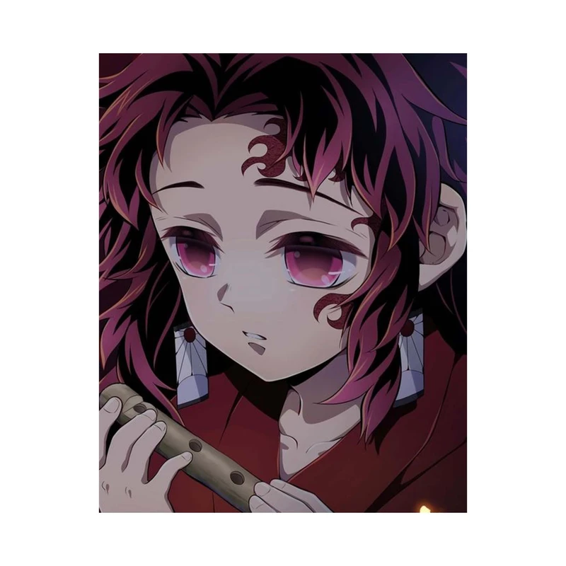 استیکر لپ تاپ و موبایل مدل انیمه طرح شیطان کش یوریچی تسوگیکونی demon slayer Yoriichi Tsugikuni کد 1756