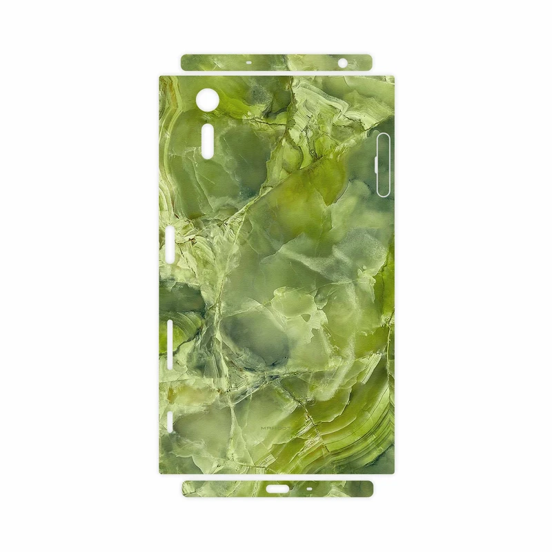 برچسب پوششی ماهوت مدل Green Crystal Marble-FullSkin مناسب برای گوشی موبایل سونی Xperia XZ