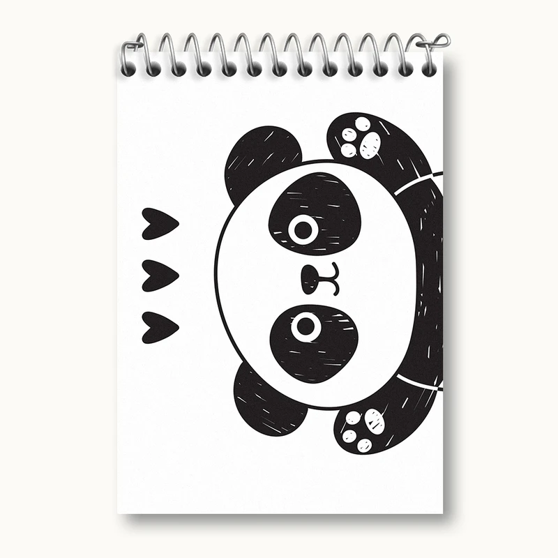 دفتر یادداشت 50 برگ خندالو مدل پاندا کد N95