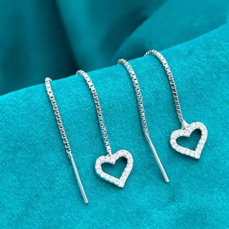 گوشواره نقره زنانه مدل بخیه ای کد MRJ7010