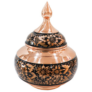 قندان مسی مدل الماس تراش کد 20p15half