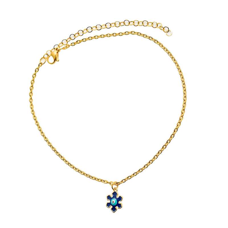 پابند زنانه دلنار گالری مدل ستاره و چشم نظر پابند زنانه دلنار گالری مدل ستاره و چشم نظر