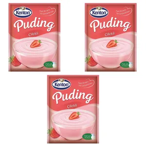 پودینگ توت فرنگی کنتون - 125 گرم بسته 3 عددی