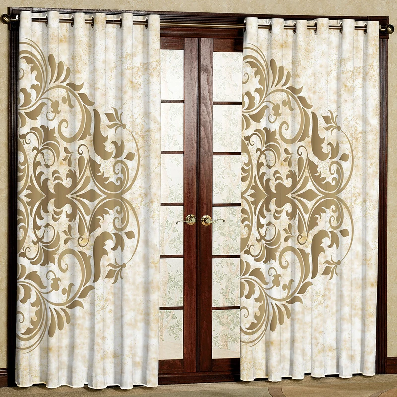 پرده مدل مخمل پانچی کد 1236T2 سایز 200x140 سانتی متر