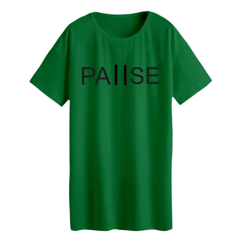 تی شرت لانگ زنانه مدل  نوشته کد 15