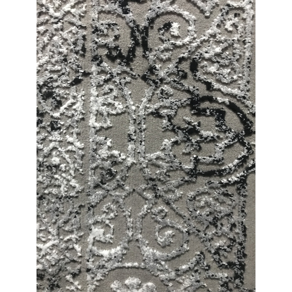 فرش ماشینی طرح وینتیج کد 9076 زمینه طوسی