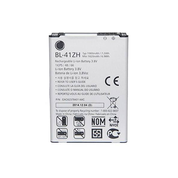 باتری موبایل مدل BL-41ZH ظرفیت 1900 میلی آمپر ساعت مناسب برای گوشی موبایل ال جی Leon