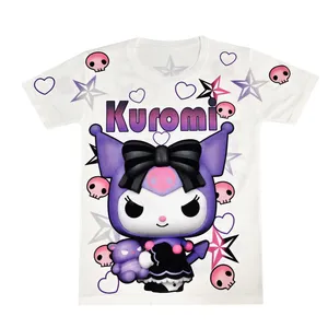 تی شرت آستین کوتاه دخترانه مدل کرومی کد S34