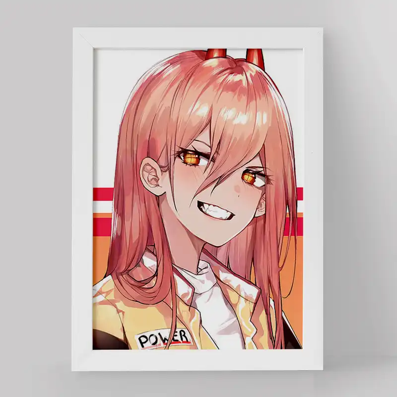 تابلو خندالو مدل پاور انیمه مرد اره ای کد 17986