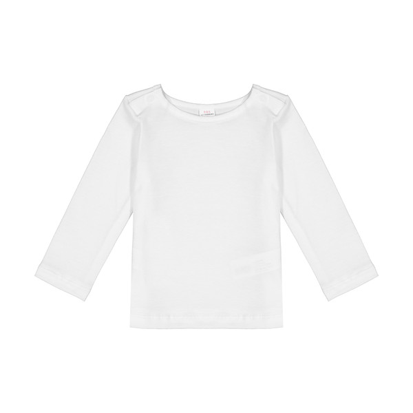 تی شرت نوزادی دخترانه ال سی وایکیکی مدل 0SI384Z1-E5X-OPTICWHITE