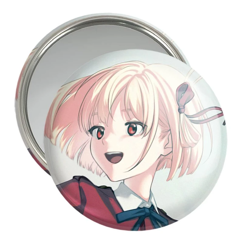 آینه جیبی خندالو مدل چیساتو انیمه Lycoris Recoil  کد 23068