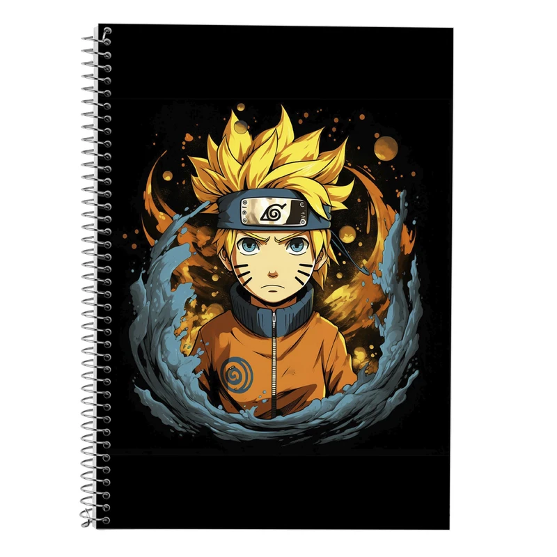 دفتر زبان 50 برگ مدوپد مدل دوخط طرح Naroto کد DF11418