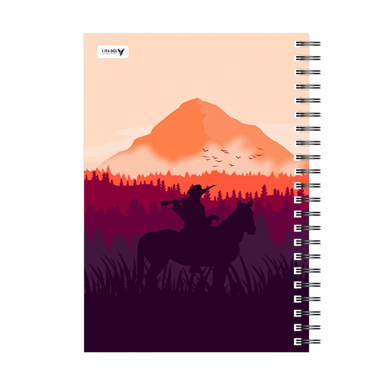 دفتر 120 برگ ویتادل طرح رد دد رد مپشن مدل 1