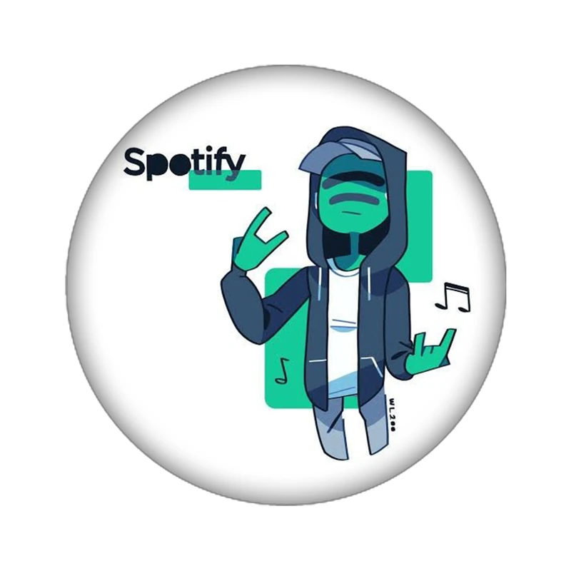استیکر لپ تاپ طرح Spotify کد 4044