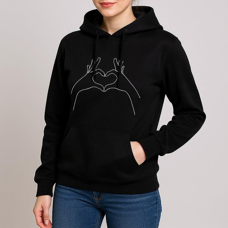 هودی زنانه مدل دست F314