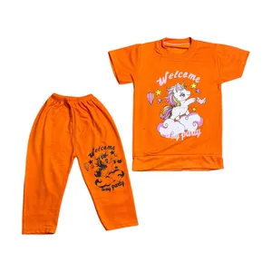 ست تی شرت و شلوارک دخترانه مدل PJ1029