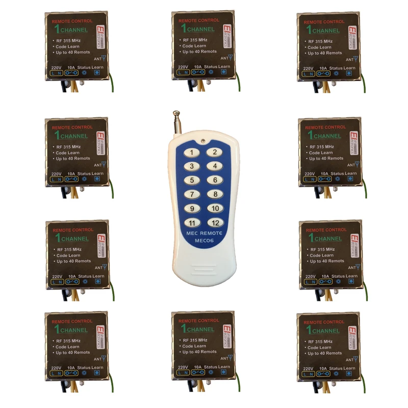 ریموت کنترل 10 کانال الکترونیک الهی مدل 315MHz