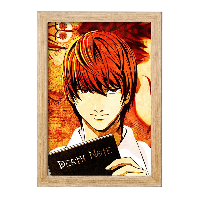 تابلو خندالو مدل لایت یاگامی انیمه دفترچه مرگ Death Note  کد 11330