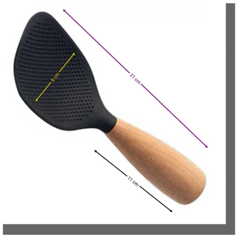کفگیر شنگیا مدل سیلیکونی کد 77
