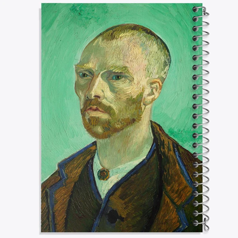 دفتر نت موسیقی 50 برگ خندالو مدل سلف پرتره ونسان ونگوگ کد 25448