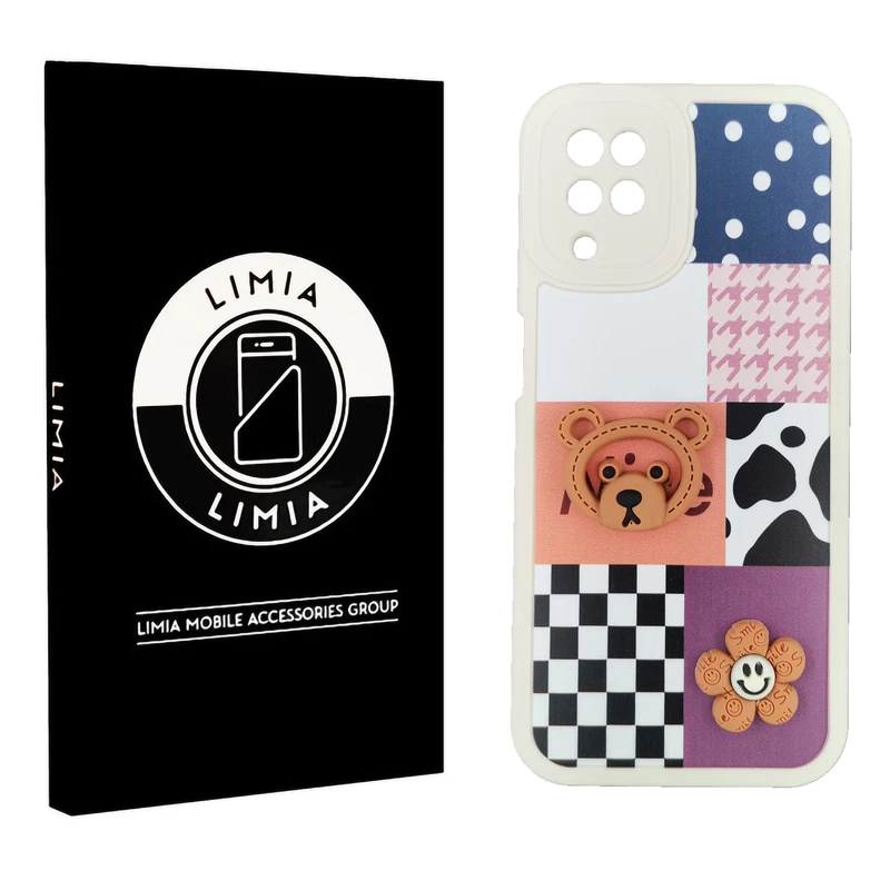 کاور لیمیا مدل فانتزی لنزدار ژله ای طرح عروسکی برجسته مناسب برای گوشی موبایل سامسونگ Galaxy A12