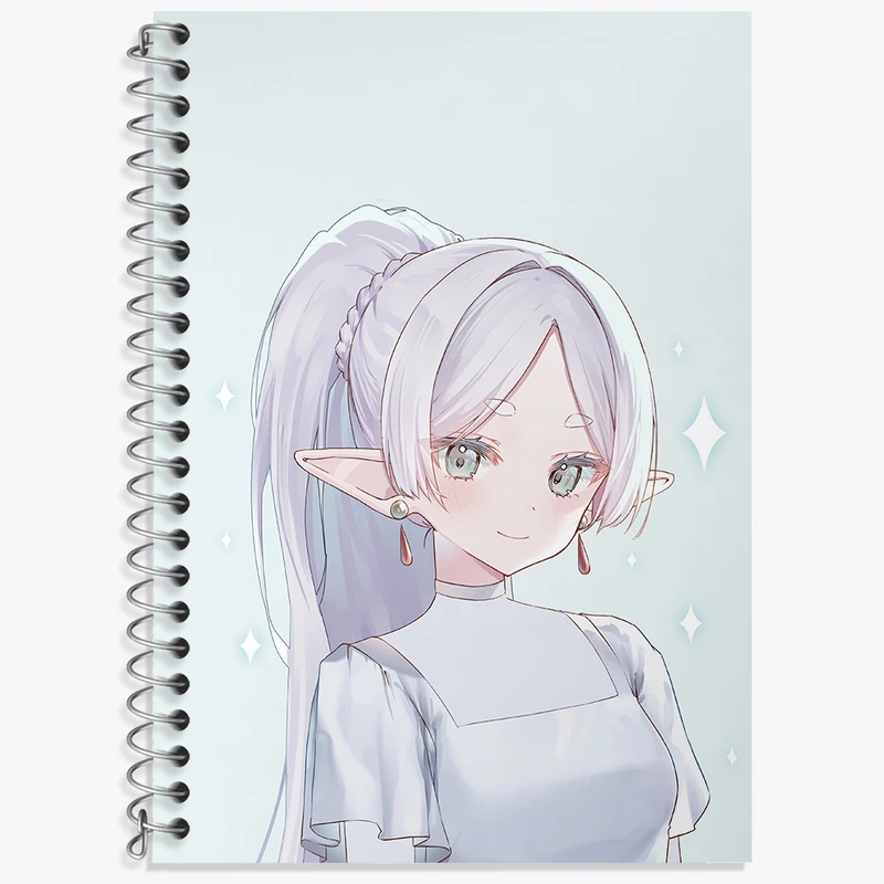 دفتر لغت 50 برگ خندالو طرح انیمه فریرن (Frieren) کد 32564