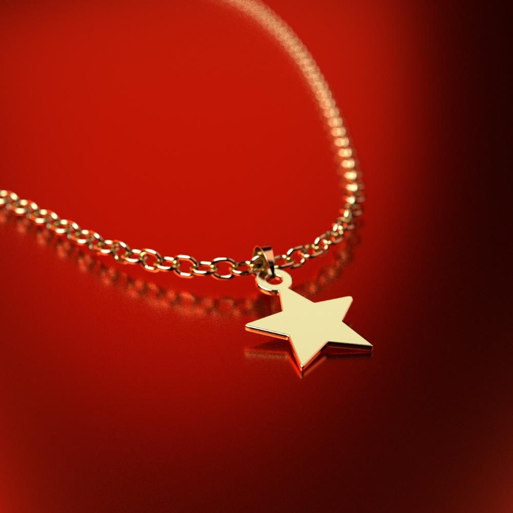 آویز گردنبند طلا 18 عیار زنانه مدوپد مدل ستاره کد PA1-14632 -  - 3