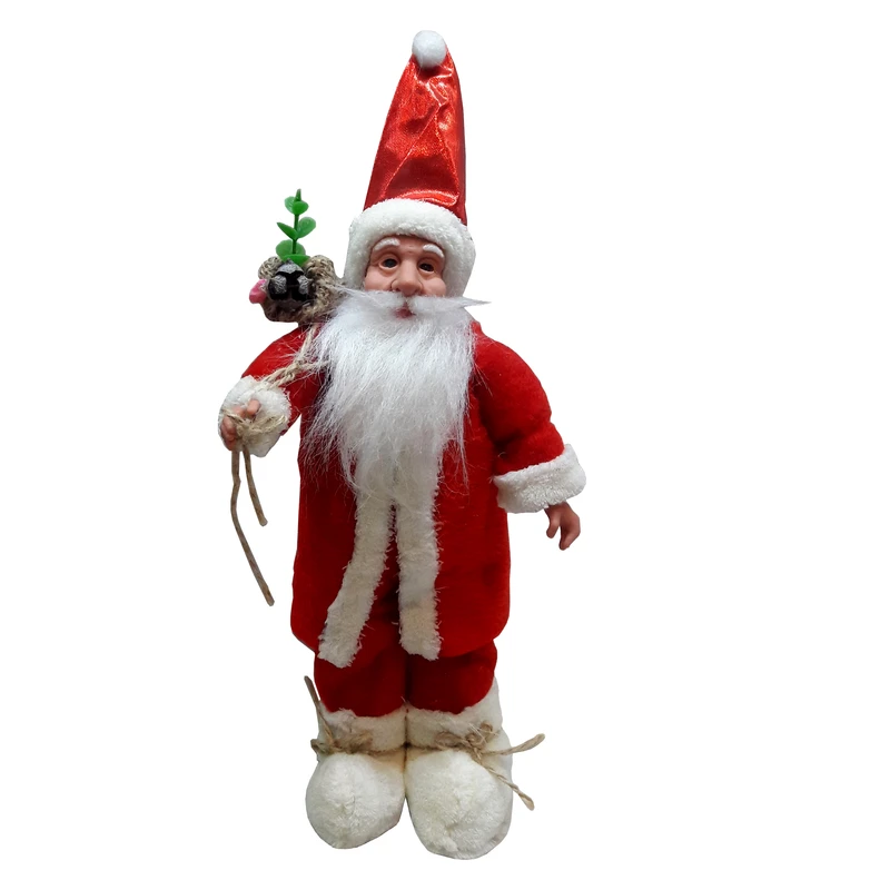  عروسک طرح بابانوئل کد CAF2020 ارتفاع 40 سانتی متر