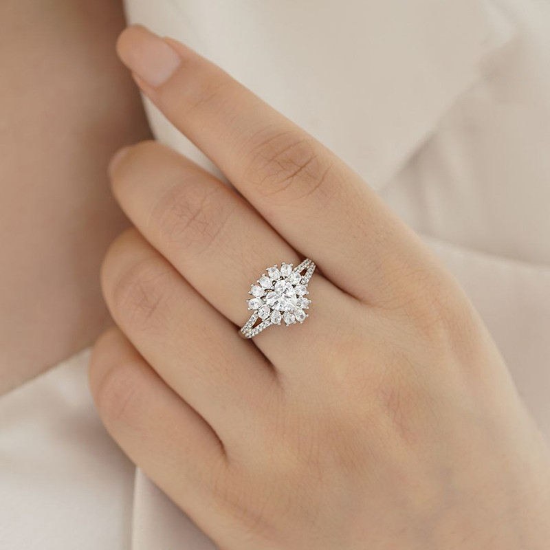 انگشتر زنانه ژوپینگ مدل قلب کد L359