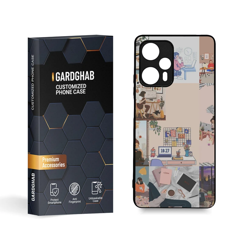 کاور گارد قاب مدل دخترانه مناسب برای گوشی موبایل شیائومی Redmi note 12 Turbo/Poco F5