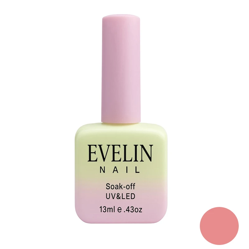 لاک ژل براق ناخن اولاین مدل 13M شماره 18 رنگ صورتی