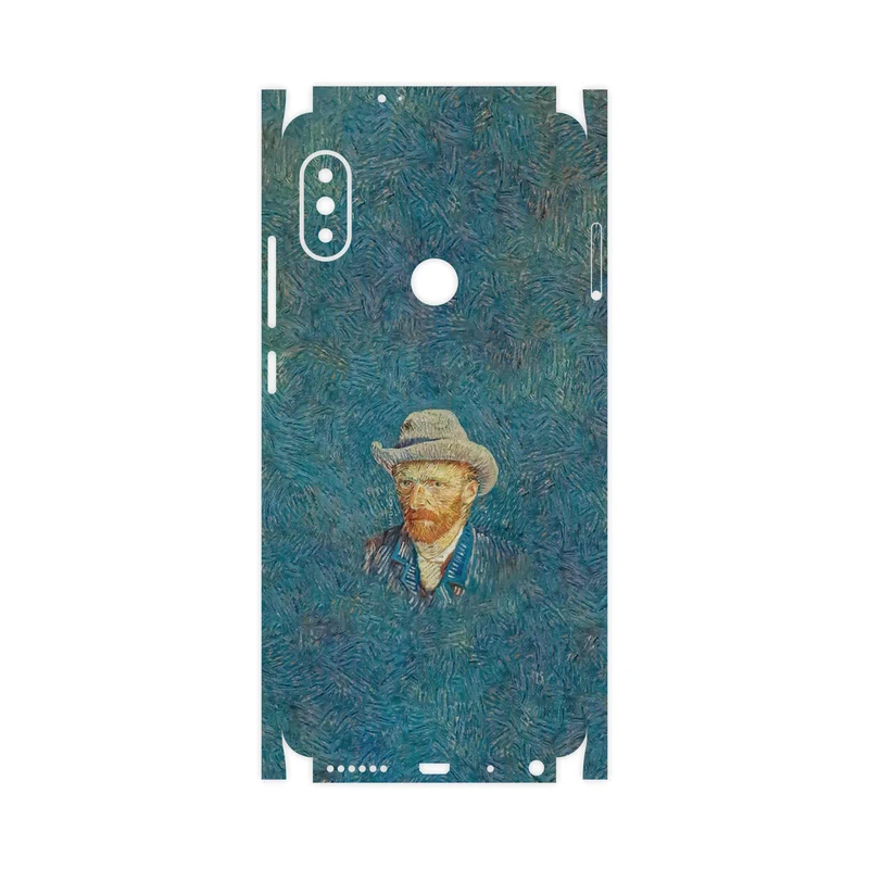 برچسب پوششی ماهوت مدل Self portrait with a gray felt hat-FullSkin مناسب برای گوشی موبایل شیائومی Redmi Note 5 Pro