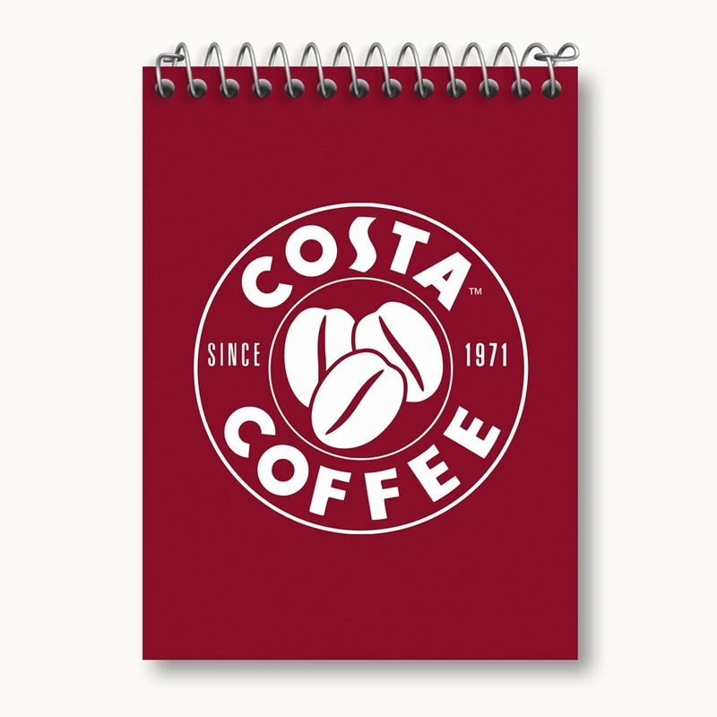 دفتر یادداشت 50 برگ خندالو مدل قهوه کوستا Costa کد 8474