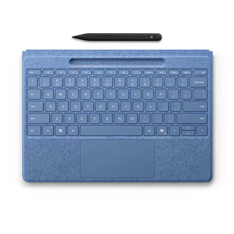 کیبورد بی سیم تبلت مایکروسافت مدل  Surface Pro Flex Keyboard with Slim Pen 2 مناسب برای تبلت مایکروسافت سرفیس Pro 8/Pro 9/Pro 10/Pro 11 به همراه قلم اسلیم 2