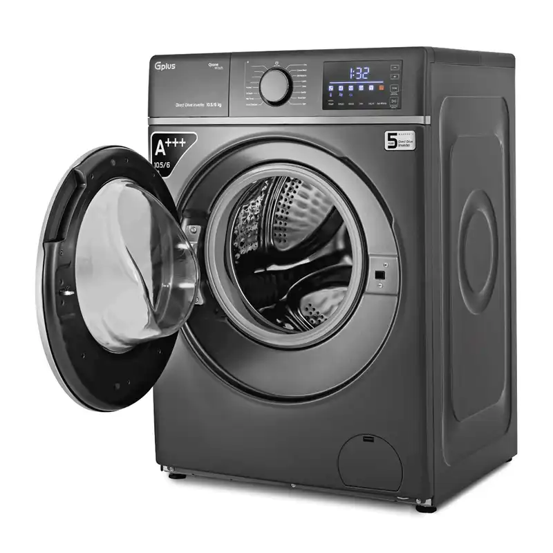 ماشین لباسشویی جی پلاس مدل GWM-PD107BS ظرفیت 10.5 کیلوگرم