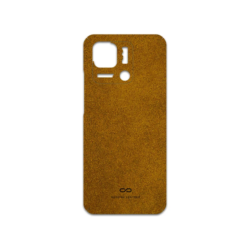 برچسب پوششی ماهوت مدل Brown-Chamois-Leather مناسب برای گوشی موبایل شیائومی Redmi 10 Power
