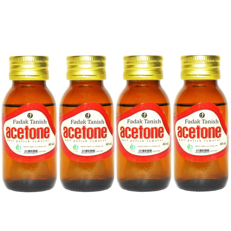 استون لاک پاک کن فدک تانیش مدل Gl حجم 60 میلی لیتر مجموعه 4 عددی